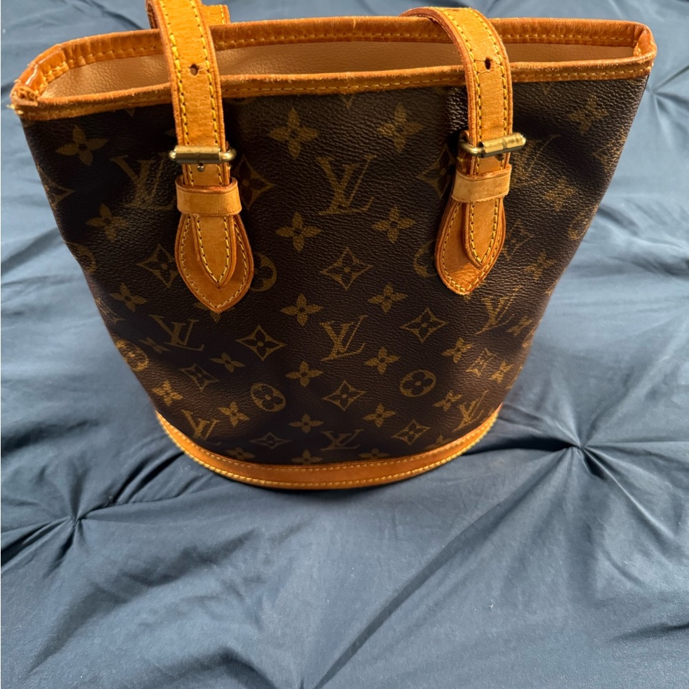 Louis Vuitton Brown and Tan Monogram Tote
